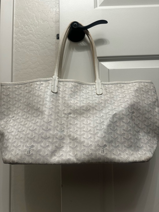 Goyard Handbags - Goyard White Goyardine Coated Canvas St. Louis Tote